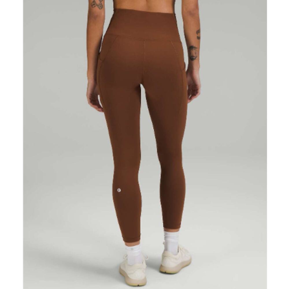 Lululemon Roasted Brown Wunder Train Legging Size 2 - Picture 2 of 9